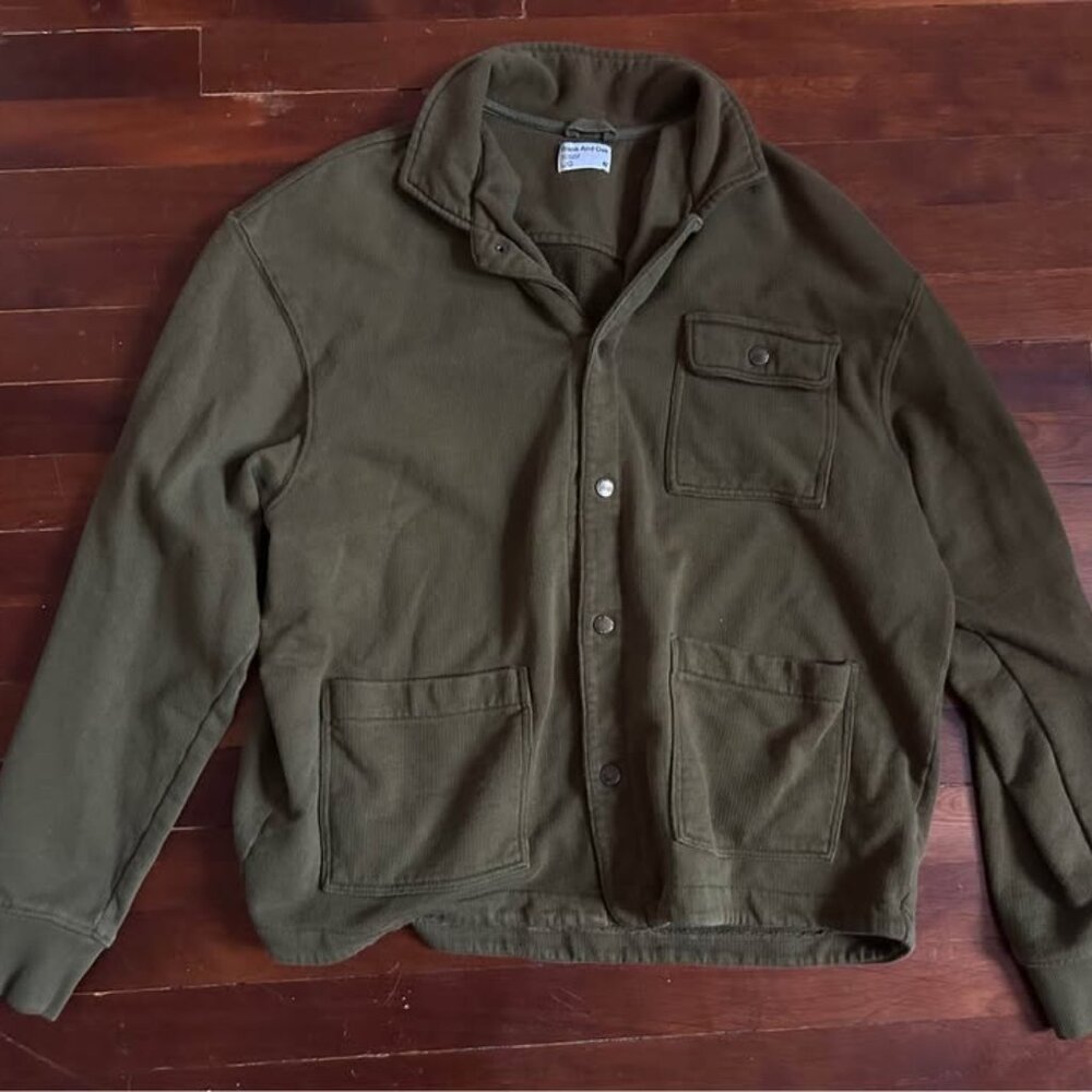 Frank & Oak Green Overshirt Jacket (L)